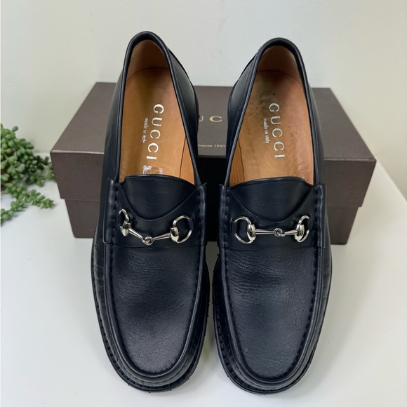 Gucci Other - Gucci Black Loafers, Silver Horsebit, Men’s 11.5 Box